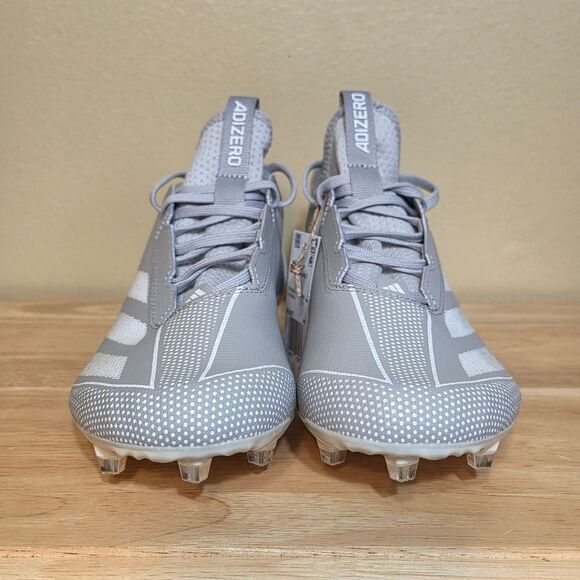 adidas Adizero Electric.1 Football Cleats Grey White IF2427 Men\'s Size 9.5 main image 4